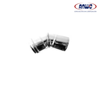 (HASTA AGOTAR STOCK) CURVA 45° 80mm INOX 0.5 C/SELLO PREMIUM